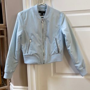Light blue bomber jacket